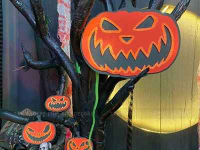 Set 04 miếng dán tường bí ngô 2 lớp kim tuyến [Mút bitis/ từ 11-31cm] DANTUONG-02