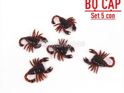 Set 05 con côn trùng giả như thật mini nâu đen TCV-CONTRUNG