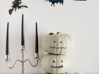 Set 06 dây treo Halloween thả trần xoắn 6 kiểu phụ kiện giấy DTR-HLW-01