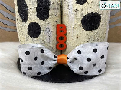 Tiểu cảnh để bàn HLW ba ma thân cây trắng đen [Cây tự nhiên - 22x22cm] TCĐB-HLW-01