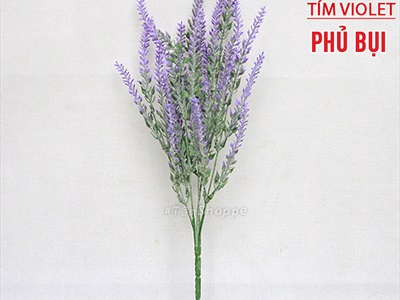 Cành hoa lavender giả phủ bụi [Vintage - Dài 37cm] CANHHOA-05