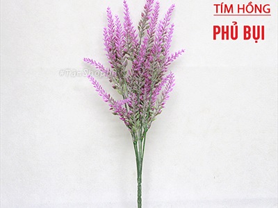 Cành hoa lavender giả phủ bụi [Vintage - Dài 37cm] CANHHOA-05