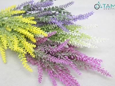 Cành hoa lavender giả phủ bụi [Vintage - Dài 37cm] CANHHOA-05