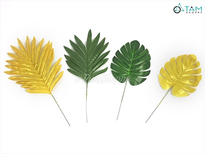 Cành lá giả nhiệt đới cỡ nhỏ decor tiệc, picnic chụp ảnh CANHLA-01