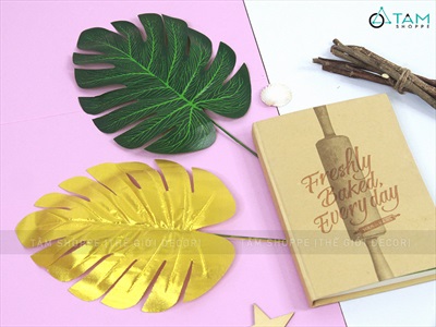 Cành lá giả nhiệt đới cỡ nhỏ decor tiệc, picnic chụp ảnh CANHLA-01