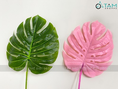 Cành lá rùa Monstera giả 8 màu [Dày đẹp - Dài 75cm] CANHLA-02