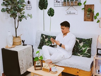 Cành lá rùa Monstera giả 8 màu [Dày đẹp - Dài 75cm] CANHLA-02