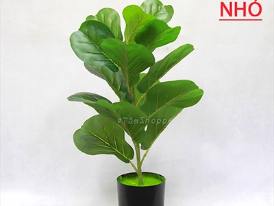 Cây bàng Singapore giả trang trí loại 1 cao 60-150cm CHAUCAYGIA-08