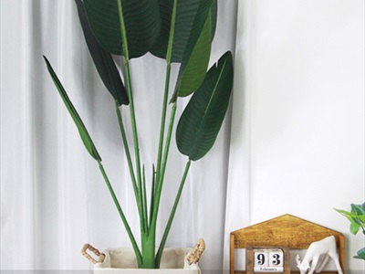 Chậu cây chuối cảnh giả cao 120-200cm CHAUCAYGIA-17
