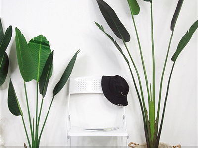 Chậu cây chuối cảnh giả cao 120-200cm CHAUCAYGIA-17
