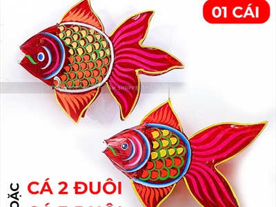 Lồng đèn thú kiếng cá chép - thỏ cỡ lớn ĐK60cm [Nhiều kiểu - Loại 01] LDEN-KIENG-07