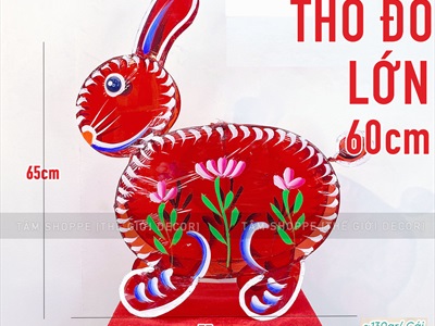 Lồng đèn con thỏ thú kiếng màu [Truyền thống - Nhiều cỡ] LDEN-KIENG-10