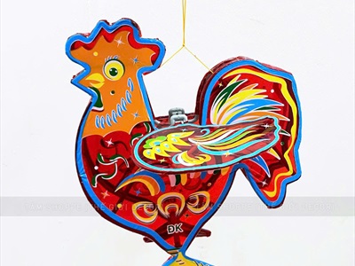 Lồng đèn thú kiếng màu khung nhựa cỡ trung [30-40cm] LDEN-KIENG-14