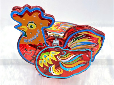 Lồng đèn thú kiếng màu khung nhựa cỡ trung [30-40cm] LDEN-KIENG-14