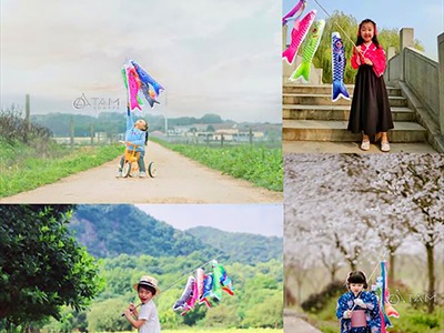 Lồng đèn vải cá chép Nhật Bản đầy đủ ý nghĩa [Vải đẹp - Nhiều cỡ] LDEN-VAI-07