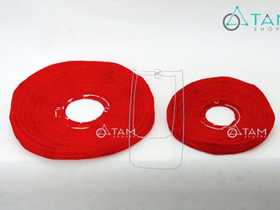 Lồng đèn vải đỏ tròn trơn nhiều cỡ [Loại đẹp - Khung sắt] LDEN-VAI-02