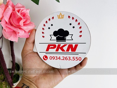 Bảng gỗ tên shop chụp ảnh sản phẩm [KT 12x12cm - Theo yêu cầu] YC-BANGHIEU-07