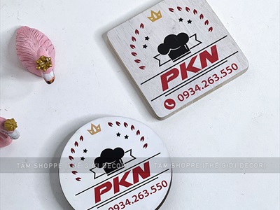 Bảng gỗ tên shop chụp ảnh sản phẩm [KT 12x12cm - Theo yêu cầu] YC-BANGHIEU-07