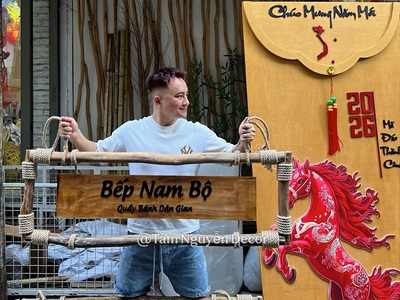 Bảng hiệu gỗ khung củi quấn dây thừng [Mộc mạc - Theo yêu cầu] YC-BANGHIEU-02