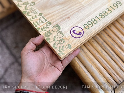 Bảng hiệu gỗ tự nhiên in màu UV [Nội dung - Kích thước theo yêu cầu] YC-BANGHIEU-03