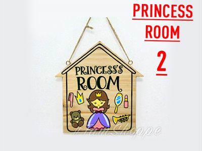 Bảng treo cửa hình ngôi nhà theo yêu cầu [Nhận vẽ Chibi] YC-BANGTREO-02