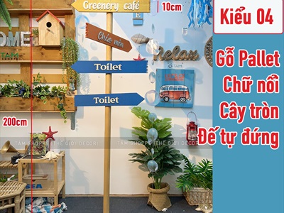 Cây bảng mũi tên chỉ đường bằng gỗ theo yêu cầu CHIDUONG-YC-01