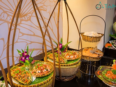 Bộ quang gánh tre lớn cao 50-90cm [Đan kĩ - Kèm đòn gánh] QUANGGANH-02