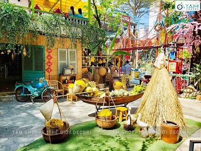 Bộ quang gánh tre lớn cao 50-90cm [Đan kĩ - Kèm đòn gánh] QUANGGANH-02