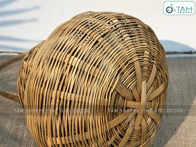 Giỏ tre đựng cua có quai xách 3 size GIO-TRE-01