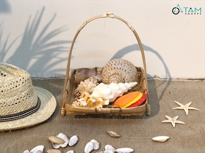 Giỏ tre vuông đan thưa đế rời chữ A GIO-TRE-02
