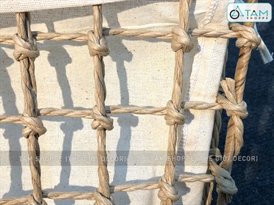 Khay lục bình hình thang đan thưa có vải lót KHAY-LB-01