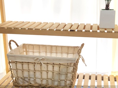 Khay lục bình hình thang đan thưa có vải lót KHAY-LB-01
