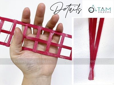 Nan tre cắm hoa trang trí cây thông Noel bản 5cm dài 1m [Loại đẹp - đan kĩ] NANTRE-01