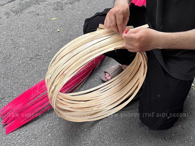 Phên tre uốn dẻo bản 15cm dài 3m [Đủ màu - Hàng đẹp] PHENTRE-01