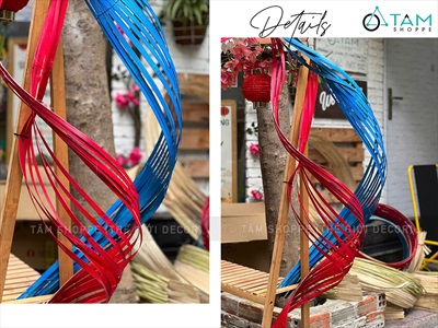 Phên tre uốn dẻo bản 15cm dài 3m [Đủ màu - Hàng đẹp] PHENTRE-01