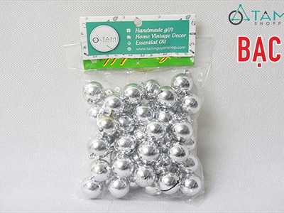 Bịch 48 trái châu Noel nhí sáng bóng [ĐK2cm - cũng cỡ] TRAICHAU-38