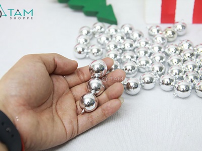 Bịch 48 trái châu Noel nhí sáng bóng [ĐK2cm - cũng cỡ] TRAICHAU-38