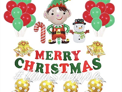 Bong bóng kiếng cậu bé lính chì Noel 85cm BBK-NOEL-02