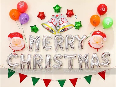 Bong bóng kiếng hình chuông Noel 2 cỡ BBK-NOEL-08