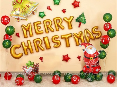 Bong bóng kiếng hình chuông Noel 2 cỡ BBK-NOEL-08