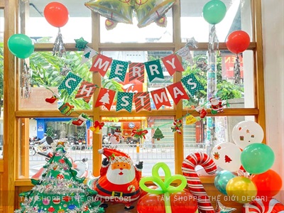 Bong bóng kiếng hình chuông Noel 2 cỡ BBK-NOEL-08