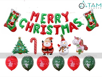 Bong bóng kiếng hình chiếc vớ Noel 50cm BBK-NOEL-10