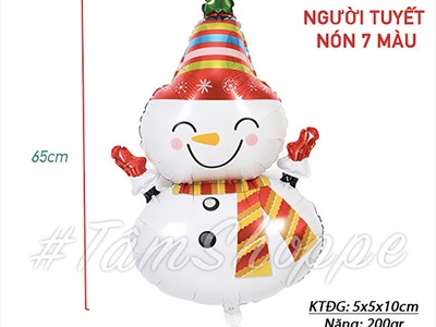 Bong bóng kiếng Noel 2 kiểu vẫy tay vui vẻ 65-80cm BBK-NOEL-07