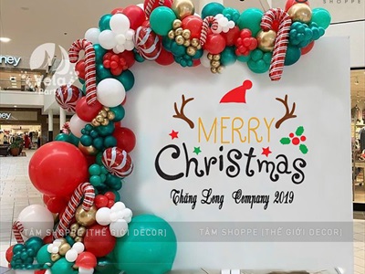 Bong bóng kiếng Noel 6 kiểu cao 40-60cm BBK-NOEL-04