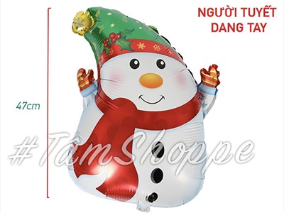 Bong bóng kiếng Noel 6 kiểu cao 40-60cm BBK-NOEL-04