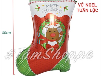 Bong bóng kiếng Noel 6 kiểu cao 40-60cm BBK-NOEL-04