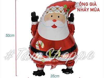 Bong bóng kiếng Noel 6 kiểu cao 40-60cm BBK-NOEL-04