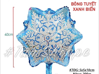Bong bóng kiếng Noel 6 kiểu cao 40-60cm BBK-NOEL-04
