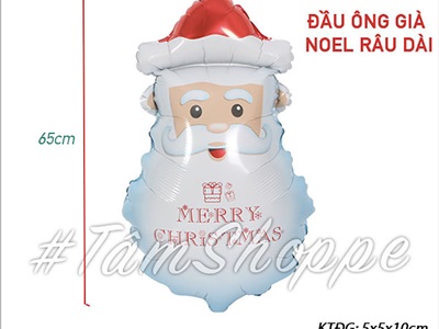 Bong bóng kiếng Noel 6 kiểu thú hoạt hình cao 55-65cm BBK-NOEL-06