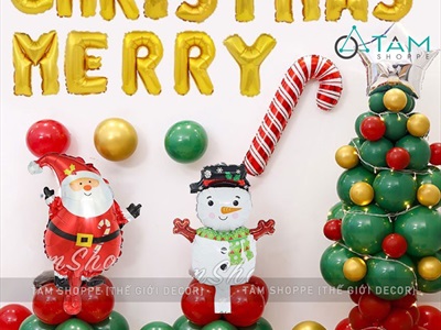 Bong bóng kiếng Noel 8 kiểu cao 25-35cm BBK-NOEL-05